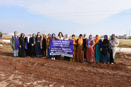 Hilvan’da 25 Kasım Kadına Yönelik Şiddete Karşı Fidan Dikim Programı Düzenlendi